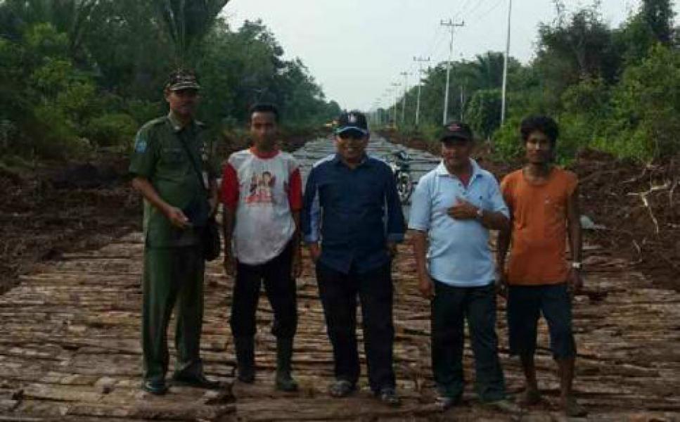 Jalan Poros Tanjung Pisang-Selat Akar Mulai Dikerjakan 