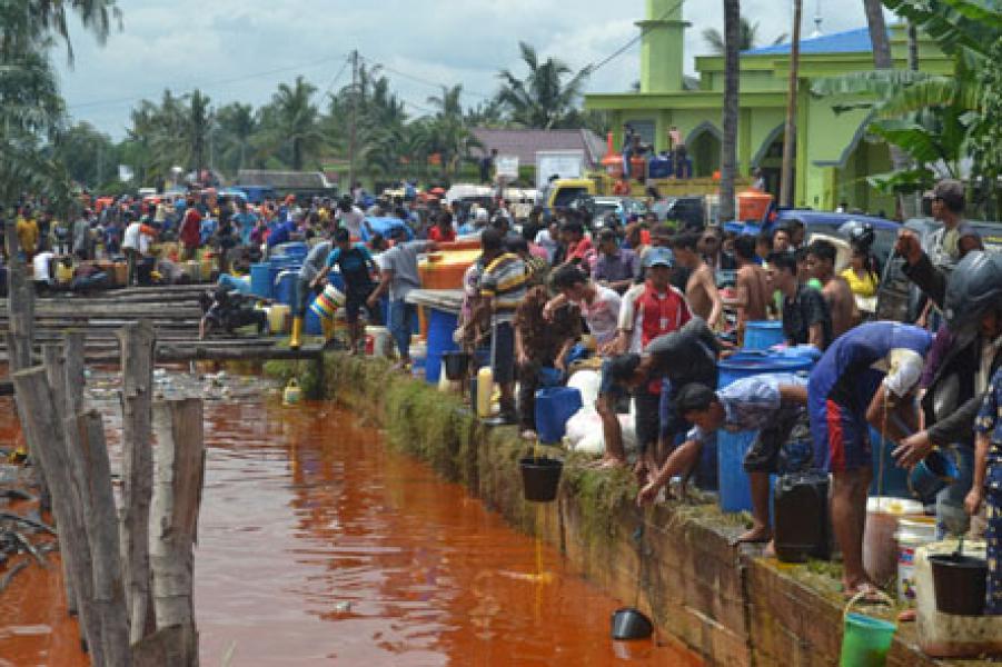 Minyak CPO PT IBP Kembali Tumpah di Dumai