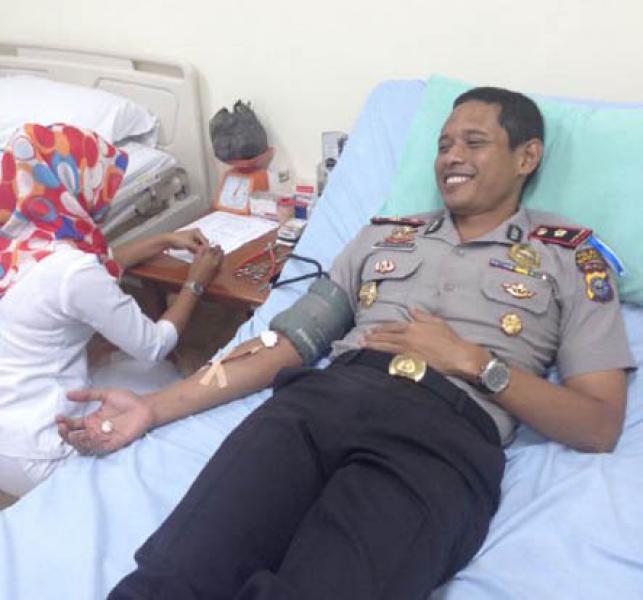 Puluhan Personel Polres Bengkalis Donor Darah
