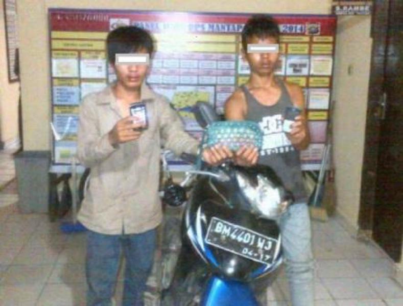 Polsek Sinembah, Rohil Tangkap Dua Penjambret