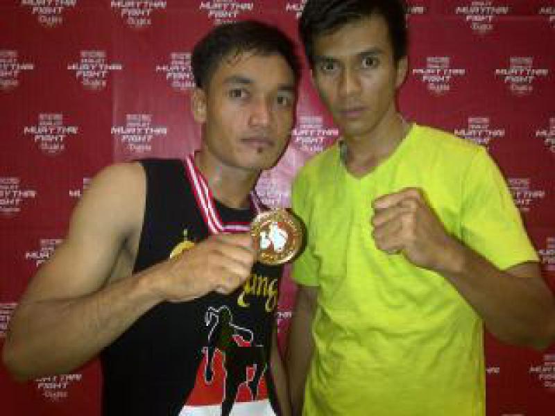 Sasana Ganyang Muaythai Bengkalis Raih Emas di Jakarta 