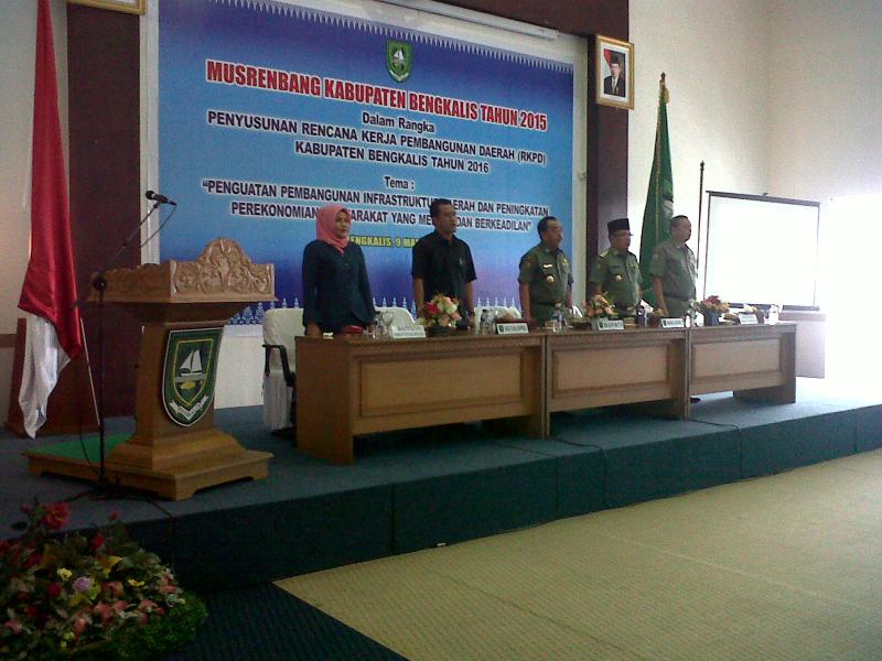 Bupati Bengkalis Buka Musrenbang TA 2016 