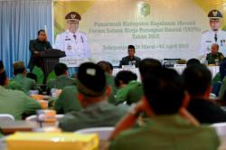 Dihadapan Forum SKPD, Bupati Meranti Harapkan Pembangunan Merata