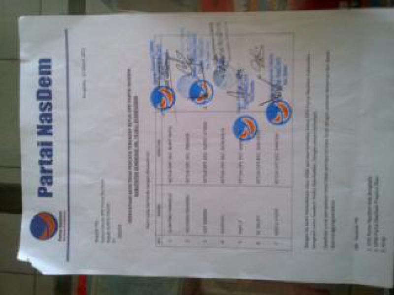 7 DPC Nasdem Tanda Tangani Mosi Tak Percaya Untuk Ketua DPD  