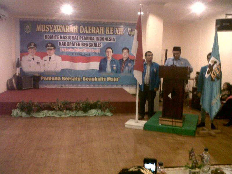 Ary Nugroho Resmi Buka Musda KNPI Ke XII Kabupaten Bengkalis  