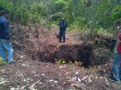 BPBD Damkar Bengkalis Gali Embung Di Titik Rawan Terbakar 