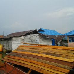 Akibat Diterjang Angin Kencang, Sejumlah Rumah Warga di Bengkalis Rusak