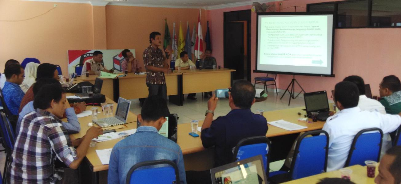 KPU Bengkalis Sosialisasikan Tahapan dan Sistem Aplikasi Pilkada