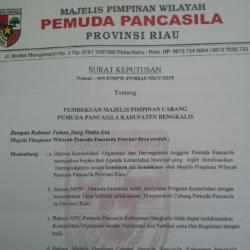 MPW PP Keluarkan SK Pembekuan Kepengurusan MPC PP Bengkalis