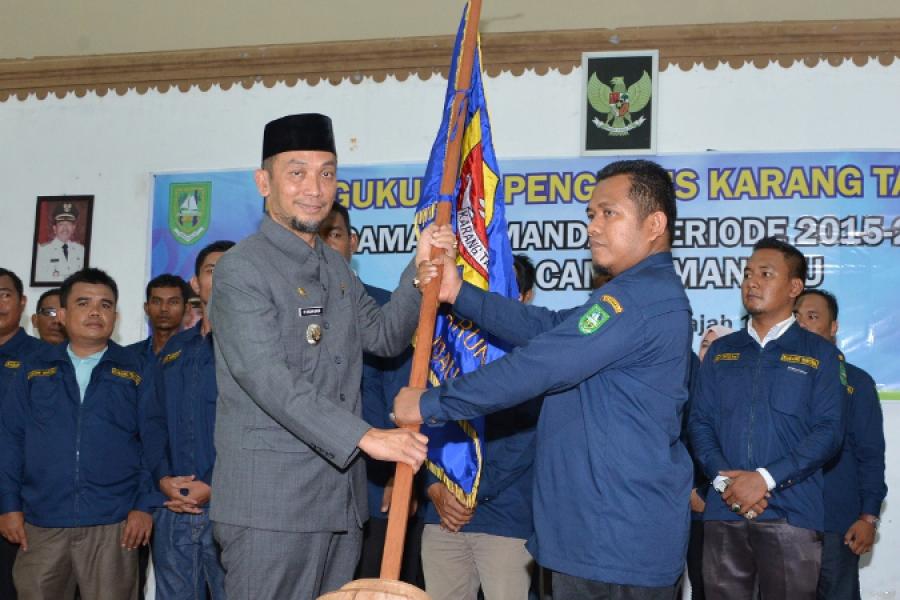 Pengurus dan Majelis Pertimbangan Karang Taruna Mandau Dilantik