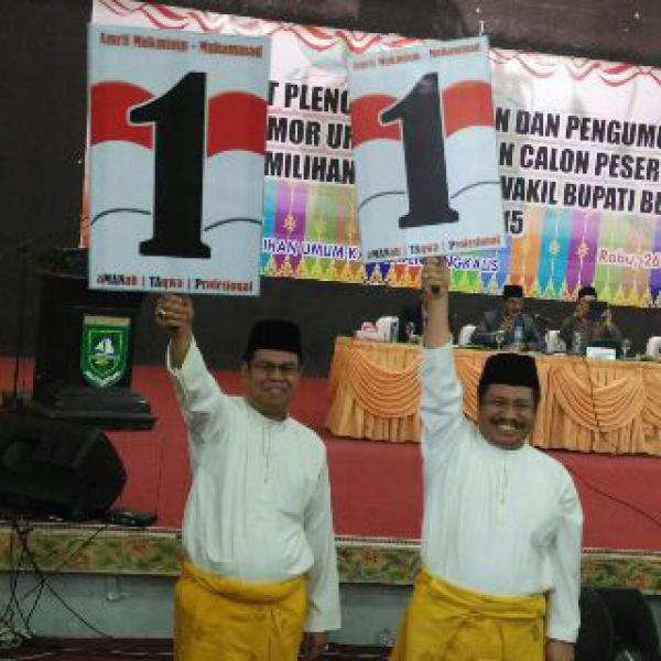Dapat Nomor Urut 1, Amril- Muhammad Target Menang Pilkada Bengkalis   