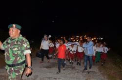 Desa Kuala Alam Gelar Tradisi Pawai Obor 