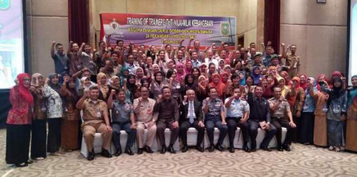 Dihadiri Plt Gubri, LENHANAS RI Taja Pelatihan ToT Nilai Nilai Kebangsaan