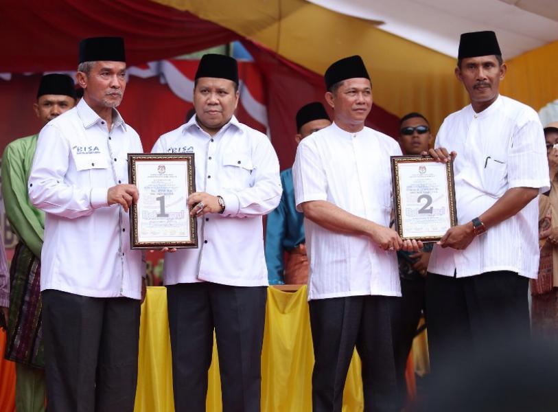 Hadiri Pleno Penetapan Nomor Urut Calon Bupati dan Wakil Bupati Meranti 2015