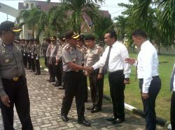 Tinjau Kesiapan Jajaran Hadapi Pilkada, Wakapolda Riau Sambangi Mapolres Bengkalis 
