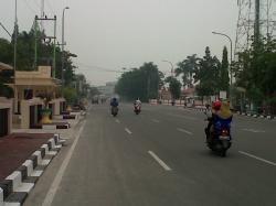 Asap Tipis Kembali Selimuti Bengkalis &nbsp; 