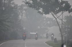 Kabut Asap, Jarak Pandang 200-300 Meter