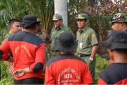 Kunjungi eks Karhutla di Sepahat, Ahmad Syah Beri Semangat Petugas Pemadam dan MPA