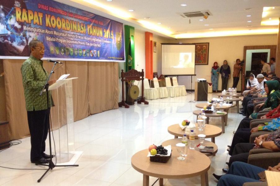 Sekda Meranti Buka Rakor Kominfo se-Riau, Angkat Isu Keterbatasan Daerah Pesisir