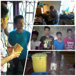 4 Pengedar Diringkus, 1 Kg Ganja Kering Diamankan 