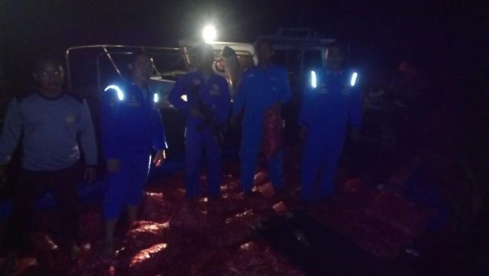 Polisi Air Bengkalis Amankan 5 Ton Bawang Merah Ilegal