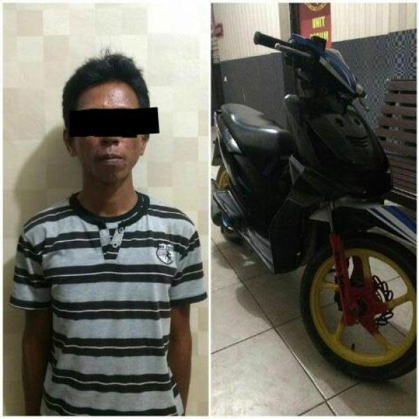 Curi Motor, Warga Bengkalis Diringkus Polisi