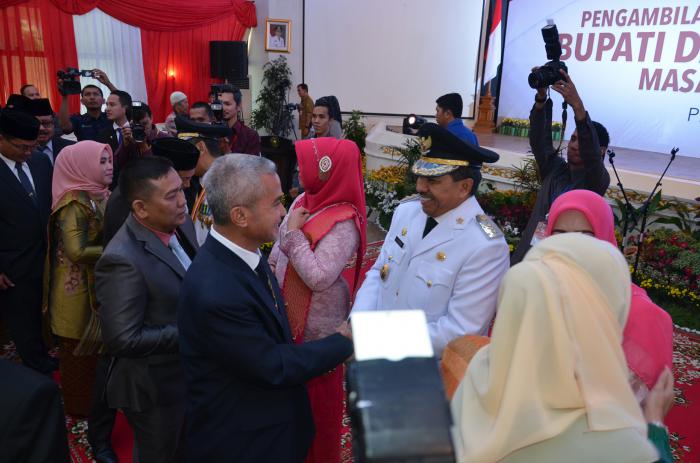 Wabup Meranti Hadiri Pelantikan Bupati dan Wabup Kabupaten Siak