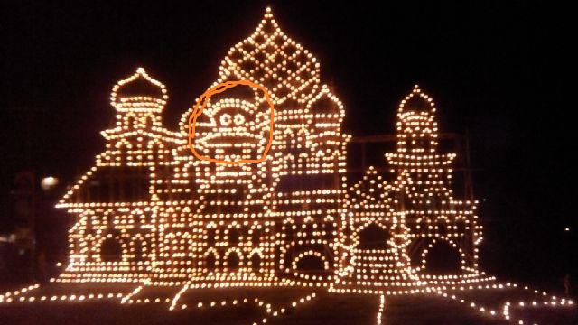 Heboh, Ada Penampakan Makhluk Gaib di Miniatur Colok Kuala Alam Bengkalis