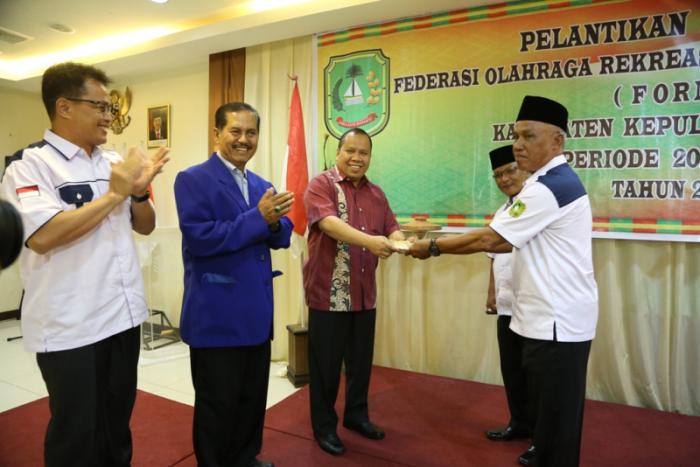  Bupati Saksikan Pelantikan Pengurus Federasi Olahraga Rekresiasi Masyarakat Indonesia (FORMI)