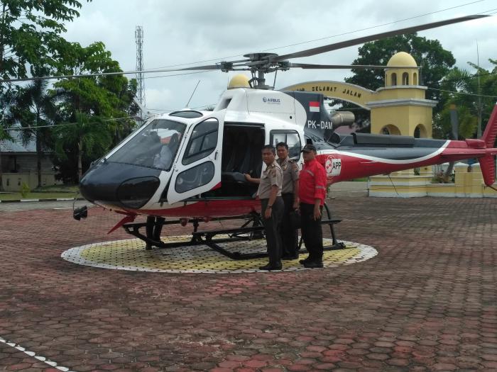 Kapolres Pantau Cagar Biosfer Lewat Udara 