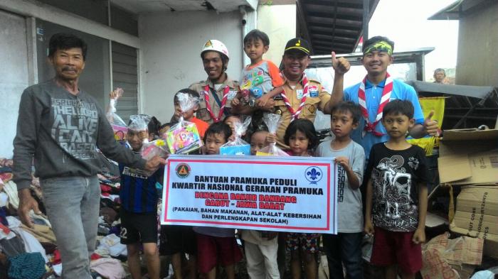 Peduli Banjir Bandang, Kwarnas Gerakan Pramuka Adakan Kemah Bakti Pramuka Peduli di Garut