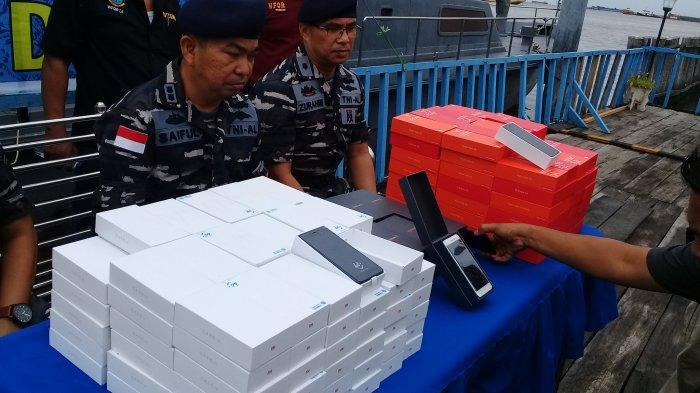 Lanal Dumai Gagalkan Seludupan Hp Ilegal Tanpa Kurir dan Pemilik