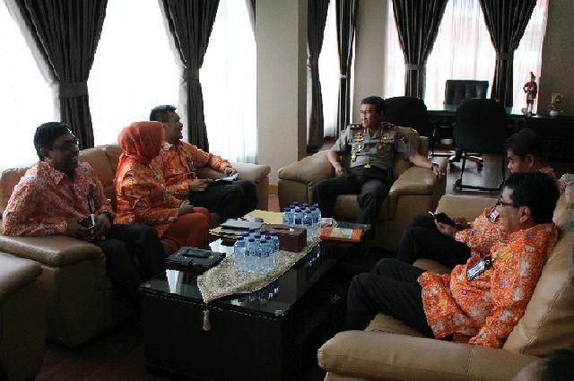 Bertandang ke Polda, Ini yang dibahas KPU Riau?