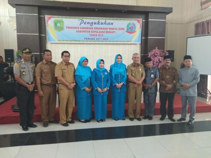 Dikukuhkan, GOW Meranti Diharap Berperan Aktif di Pemerintahan