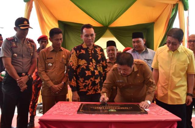 Bupati Bengkalis Resmikan PKS di Kecamatan Pinggir