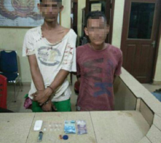 Reskrim Bengkalis Tangkap Dua Pelaku Narkoba di Pinggir