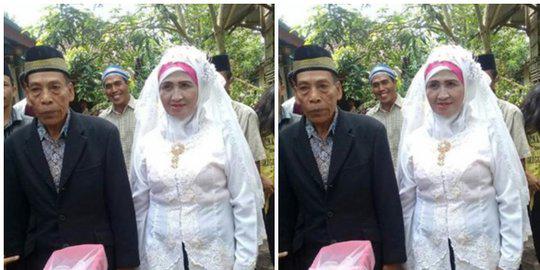 Widihh.. Rela Menanti Kekasihnya Menjadi Duda, Perempuan ini Menikah di Usia 60 Tahun