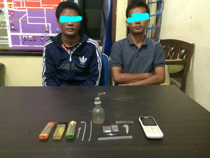 Pengedar Kabur, Polisi Amankan 2 Terduga Penyalahguna Narkoba di Selatpanjang