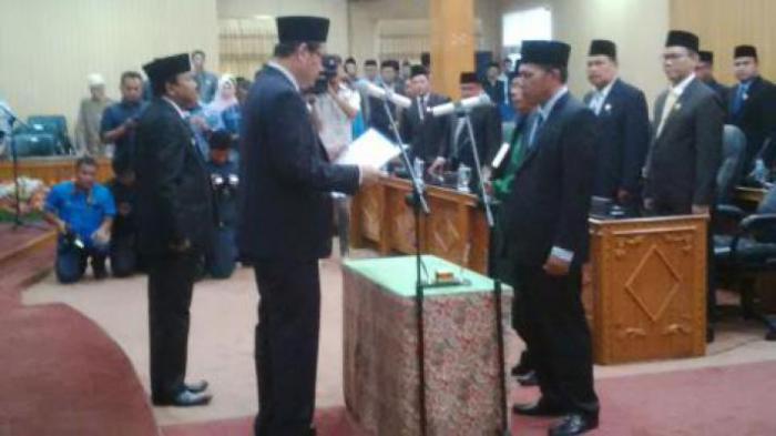 Gantikan Heru Wahyudi, DPRD Bengkalis Lantik PAW Syaukani