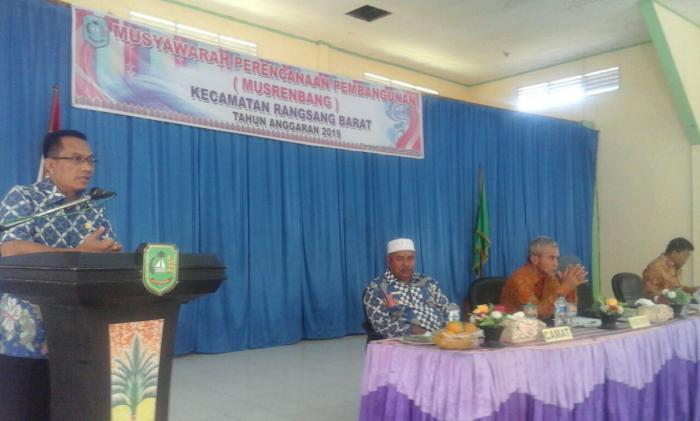 Hadiri Musrenbang Rangsang Barat, Ketua DPRD Meranti Harap Musrenbang Hasilkan Rumusan Program Strategis