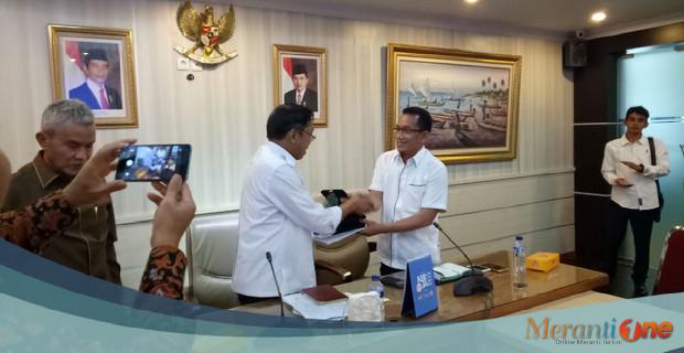 Datangi Kementerian Kelautan dan Perikanan RI, Fauzi Hasan Sampaikan Kondisi Meranti