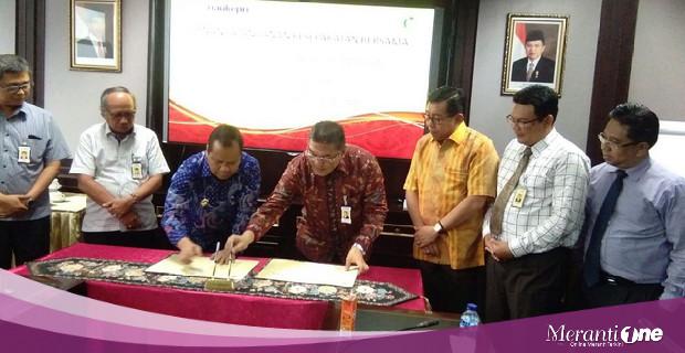 Tingkatkan Pelayanan Perbankan Bagi ASN dan Masyarakat, Pemkab Meranti MoU Pelaksanaan Transaksi Non Tunai dengan BRK