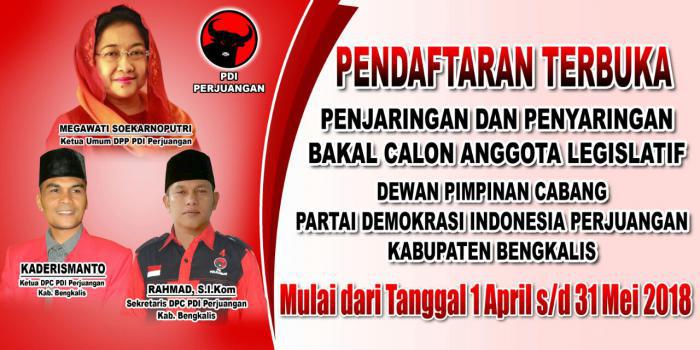 Kaderismanto: Penjaringan Bacaleg Terbuka dan Umum