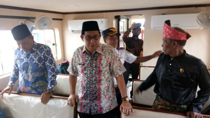 Kapal Hibah Banawa Nusantara 3 Tiba di Selatpanjang