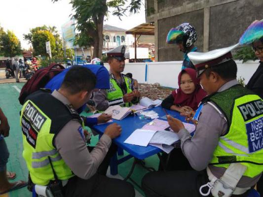 Di Bengkalis, Satu Jam Razia Ops Muara Takus 2018 Jaring Puluhan Kendaraan