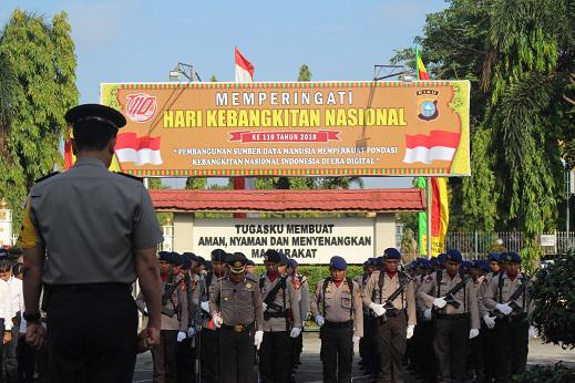 Wakapolda Brigjen Pol. H.E Permadi Pimpin Upacara Harkitnas Ke 110 Tahun 2018