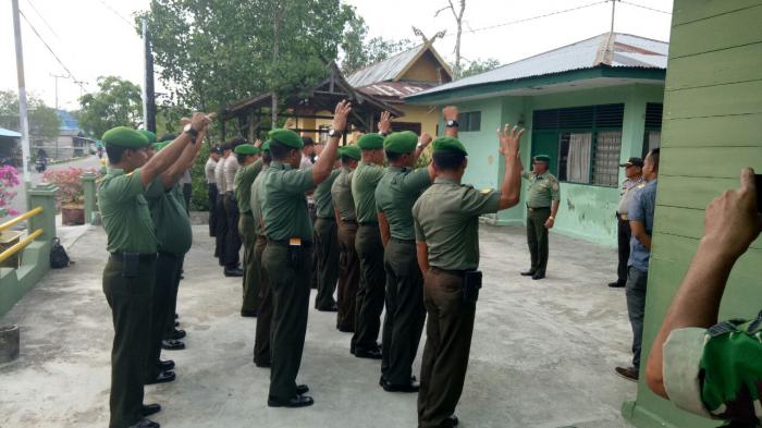 Tingkatkan Solidaritas dan Sinergitas, TNI dan Polri di Meranti Laksanakan Apel Bersama
