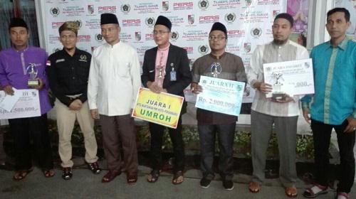 Lomba MTQ Wartawan Se-Riau Usai, Berikut Nama-nama Pemenangnya..