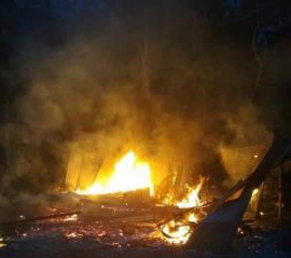 Rumah Milik Warga Desa Sebauk Ludes Terbakar