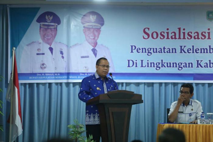 Bupati Buka Sosialisasi dan Koordinasi Penguatan Kelembagaan Urusan Pertanahan